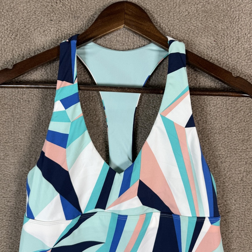 Carve Designs Swimdress Womens Small Multicolor Geometric Racerback Swim Dress - Picture 2 of 9
